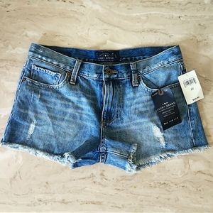 Lucky Brand,The Cut Off style, blue jean pair of shorts. Size 27.